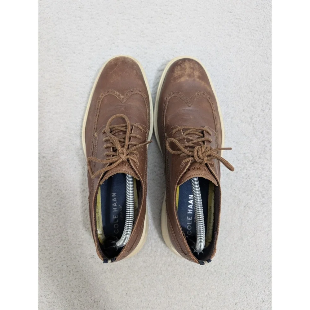 Cole Haan Grand Plus Wingtip‎ Oxford Mens 10 Brown Dress Casual C36939